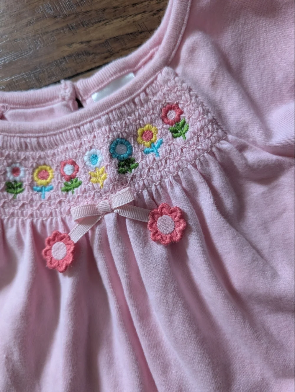 Gymboree Happy Rainbow Pink Smo cked‎ with Yellow Floral Leggings